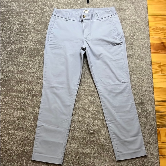 J. Crew Light Blue/Gray Ankle Cropped Chinos Size 8 - Picture 1 of 9